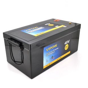 Акумуляторна батарея Vipow LiFePO4 51,2V 50 Ah з вбудованою ВМS-платою 40A, 48 V (530*240*225)