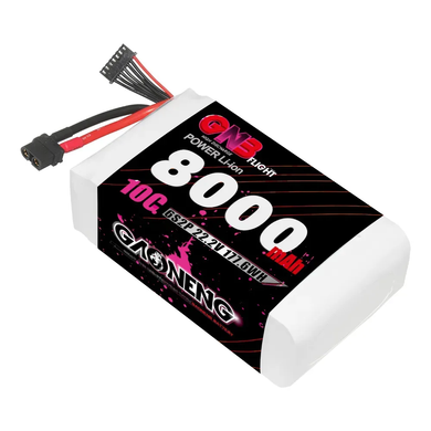 Літій-іонний акумулятор для FPV-дронів GAONENG 6S 22.2V 8000mAh 10C XT60