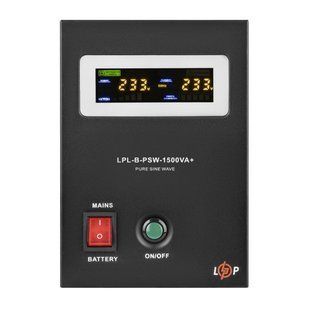 ДБЖ LogicPower LPL-B-PSW-1500VA+ 1050Вт 24В з чистою синусоїдою для котла LP-307227 фото