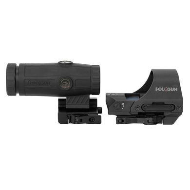 Коліматорний приціл HOLOSUN HE510C-GR + збільшувач HM3X Combo Set, зелена сітка 747264 фото