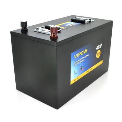 Акумуляторна батарея Vipow LiFePO4 51,2V 100 Ah з вбудованою ВМS-платою 80A (310*350*390)