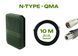 Комплект кабелю для антени Acasom ROC-6 10 м RG-8 (2 дроти) N-TYPE - QMA