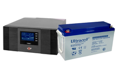 Комплект безперебійного живлення Logicpower LPM-PSW-1500VA та акумуляторна батарея Ultracell UCG150-12