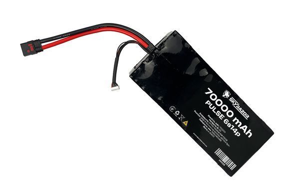 Акумуляторна батарея Skyrazor PULSE 6S14P 70000 mAh для важких БПЛА Vampire / &laquo;Баба Яга&raquo; (21700 Molicel INR P50B, 6AWG, QS8-S F) BV-002275-1 фото