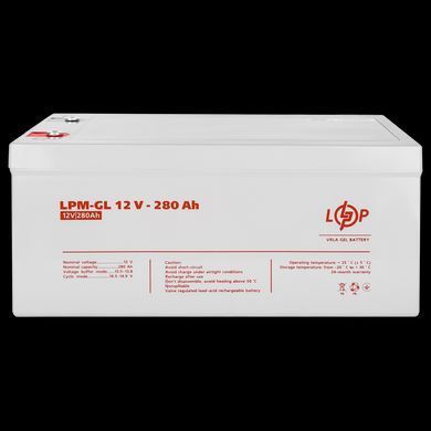 Акумулятор гелевий LPM-GL 12 V &mdash; 280 Ah HR13185 фото