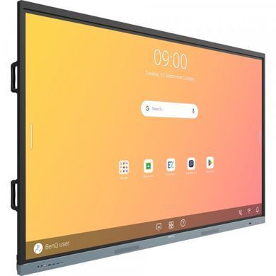 Інтерактивна панель 86" BenQ RE8604, IPS, UHD, колонки, чорна 9H.F9GTK.DE4 фото