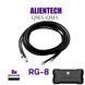 Кабель Alientech DUO ll, DUO lll 8 м RG-8 (2 дроти)