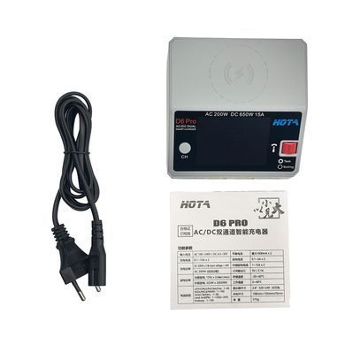 Зарядний пристрій HOTA D6 Pro AC 200W DC 650W &ndash; зарядка живлення акумуляторів від мережі BV-002091 фото