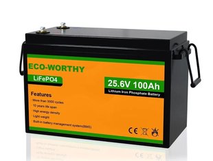 Аккумулятор 24V 100Ah LiFePO4 ECO-WORTHY 24100
