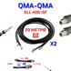 Сбірка SLL-400-SF (2 дроти) QMA-QMA + перехідник LL-195, QMA - N-TYPE