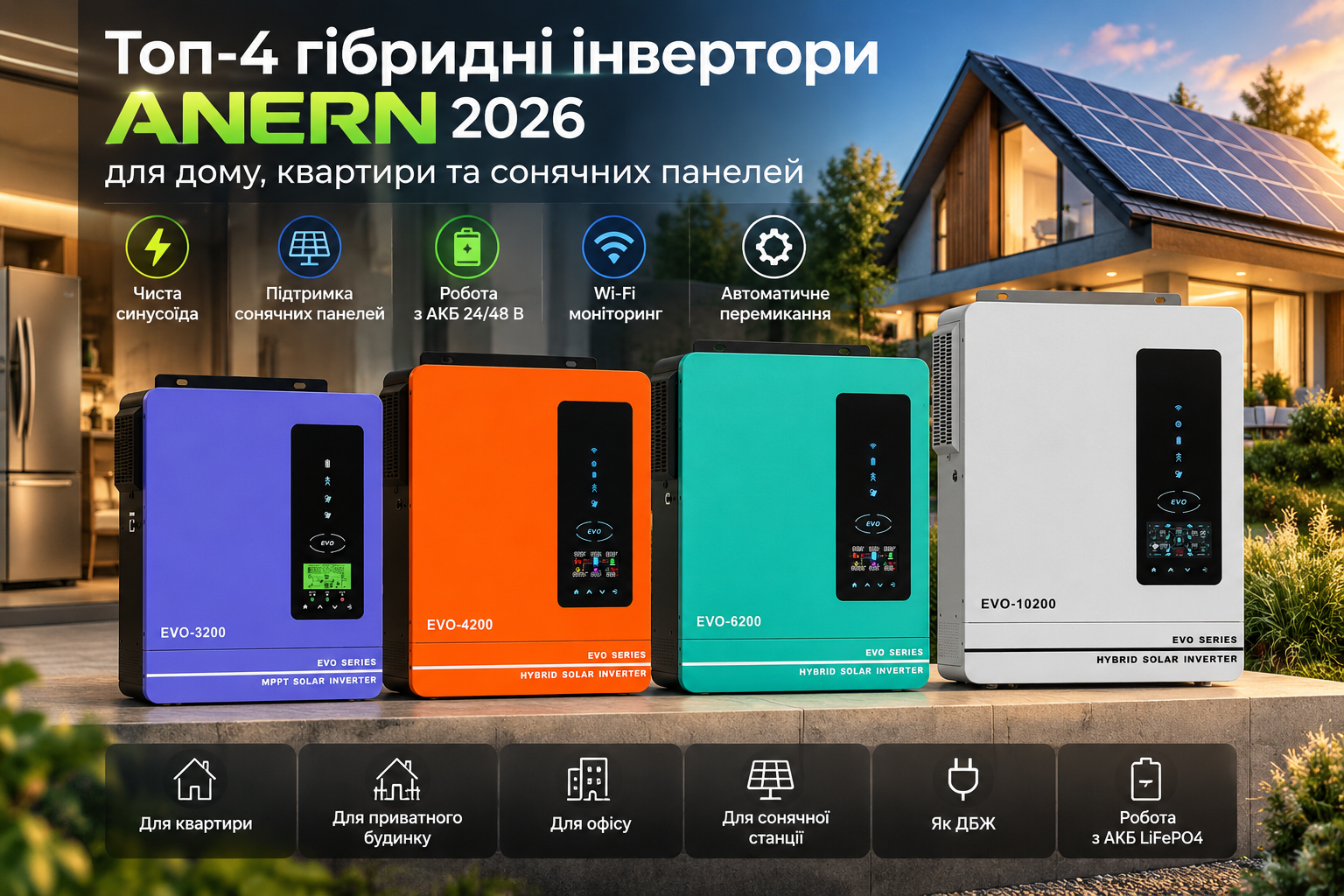  Інвертори з чистою синусоїдою